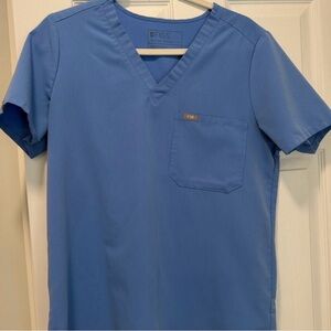 Figs Ceil Blue Scrub Set